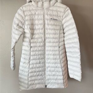 Columbia Women's White Long Puffer Coat